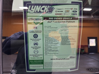 2025 Ford Escape Platinum