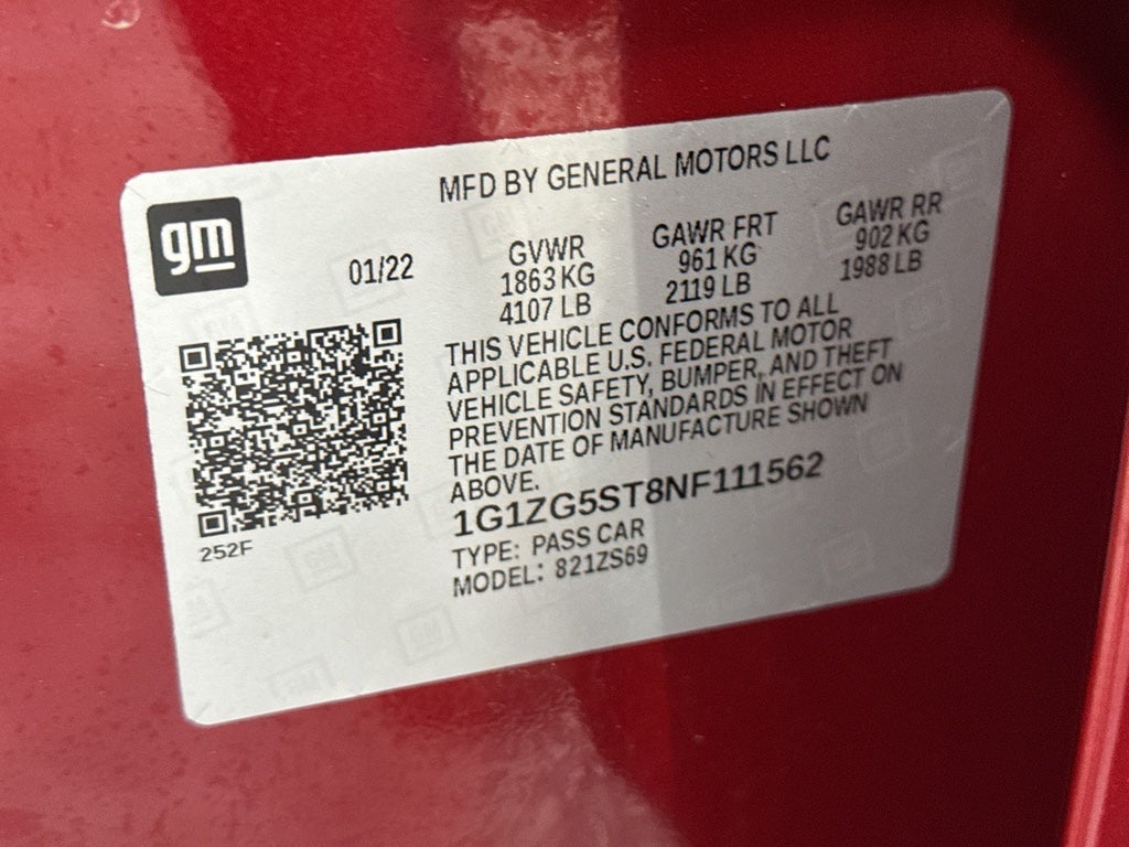 2022 Chevrolet Malibu RS