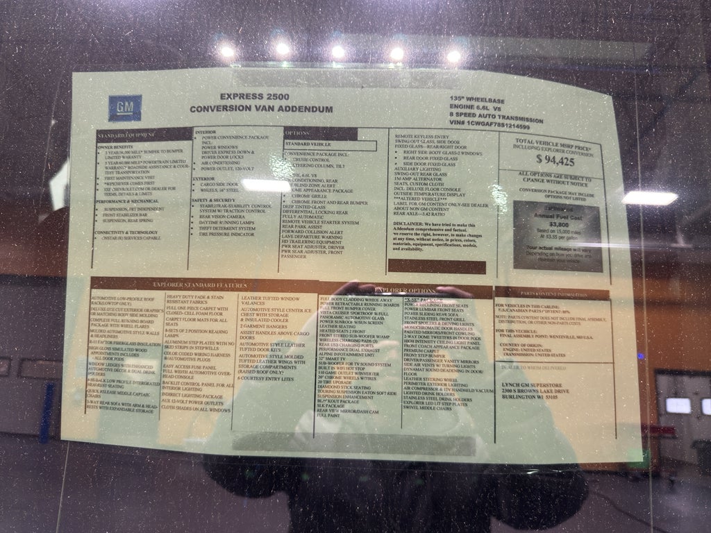 2025 Chevrolet Express Cargo 2500 WT