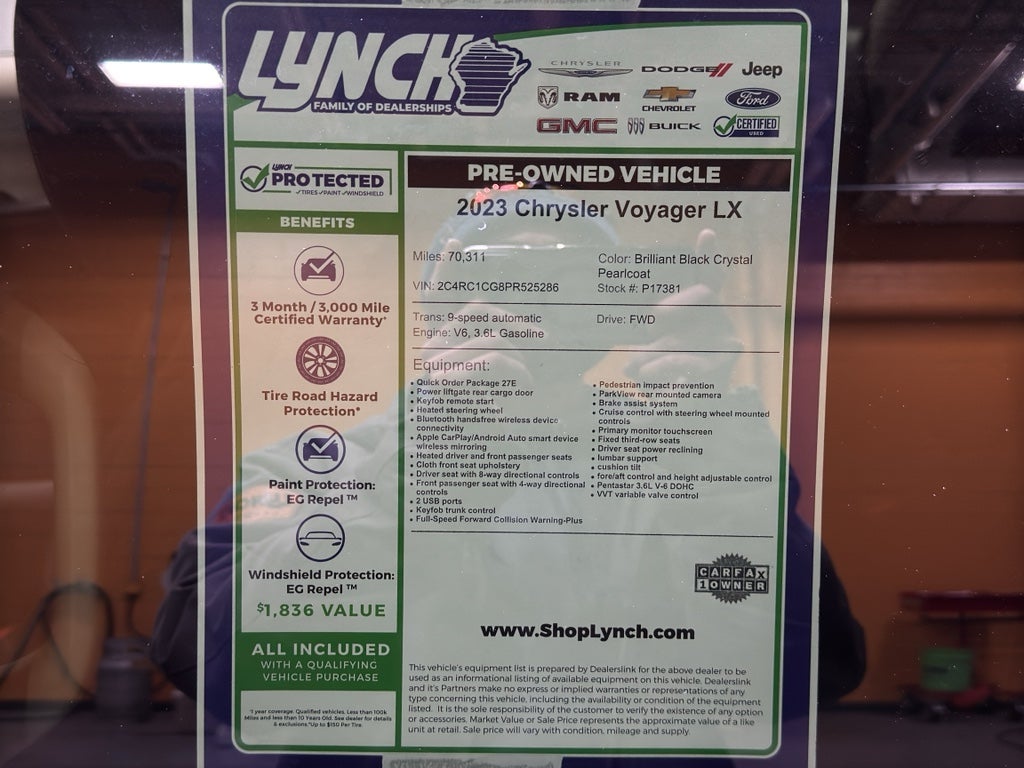 2023 Chrysler Voyager LX
