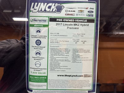 2017 Lincoln MKZ Hybrid Premiere