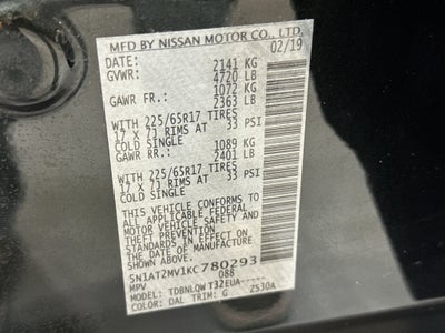 2019 Nissan Rogue SV