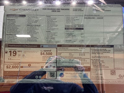 2026 Chevrolet Colorado Trail Boss