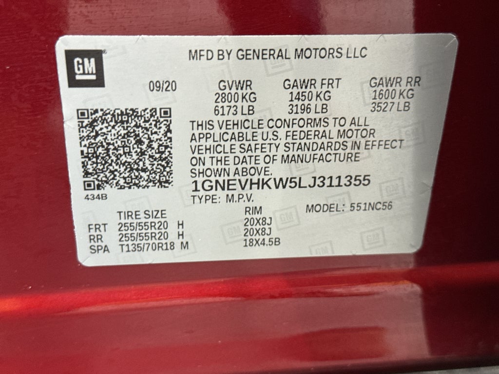 2020 Chevrolet Traverse LT Leather