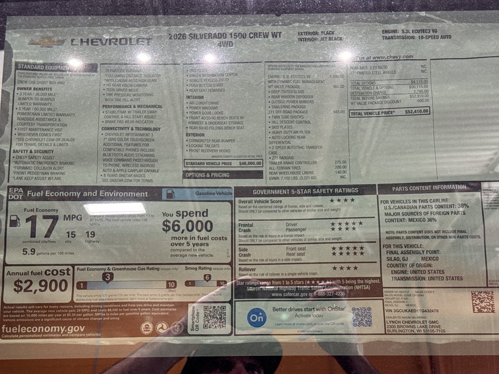 2026 Chevrolet Silverado 1500 WT