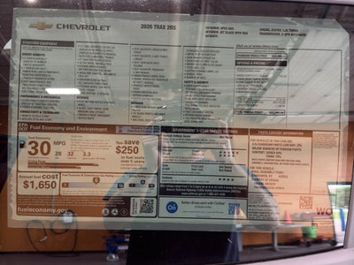 2026 Chevrolet Trax 2RS