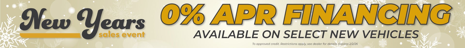 January new years sales event at Lynch