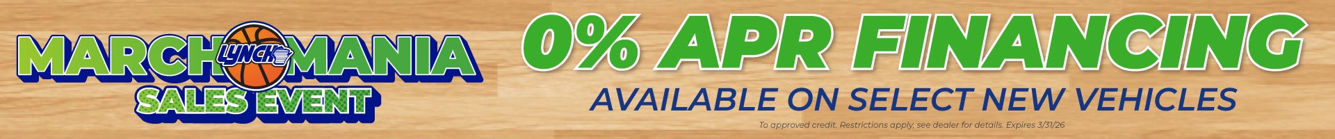march mania sales event at Lynch family of dealerships